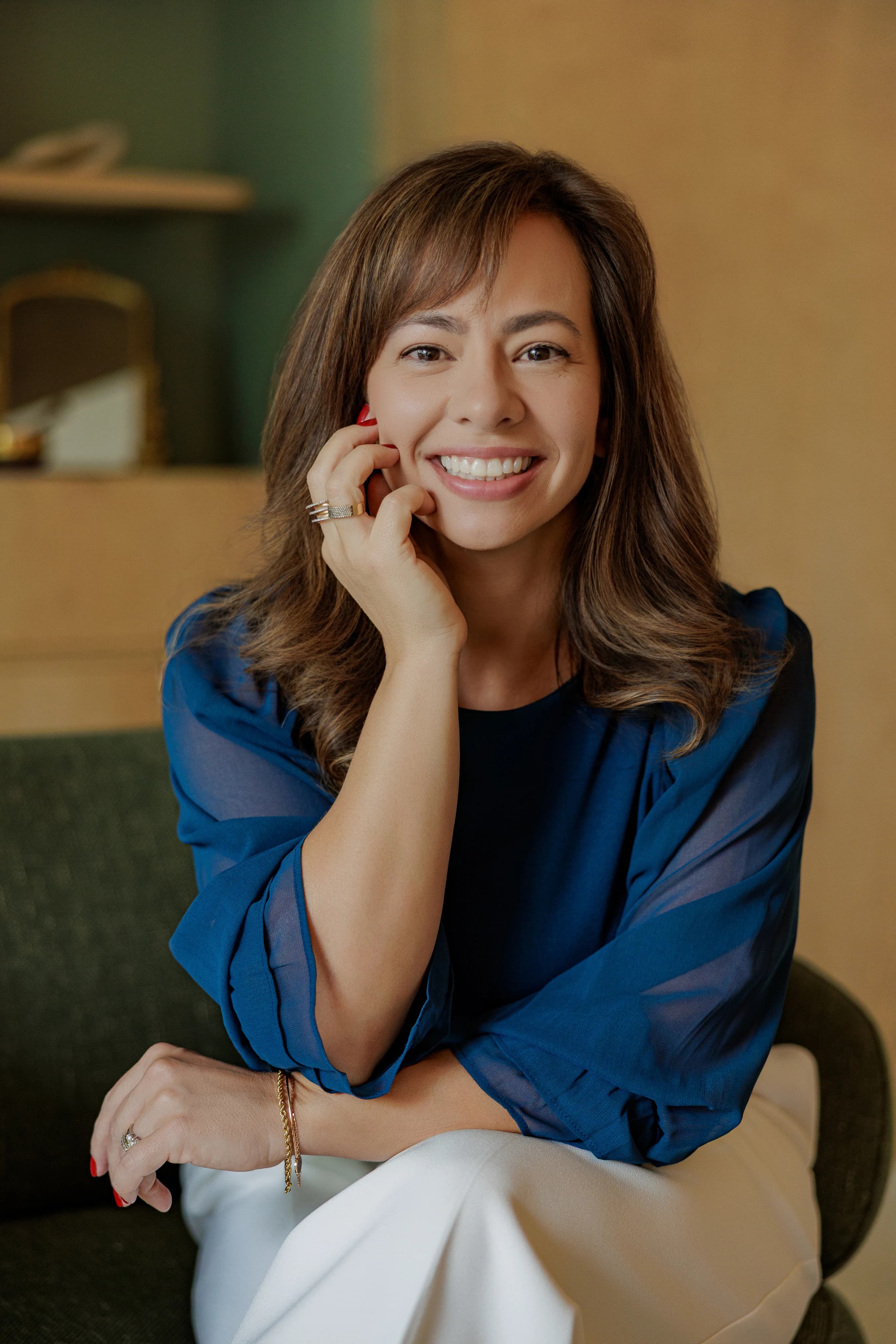 Psicóloga Camila Mazzanti em momento de acolhimento profissional